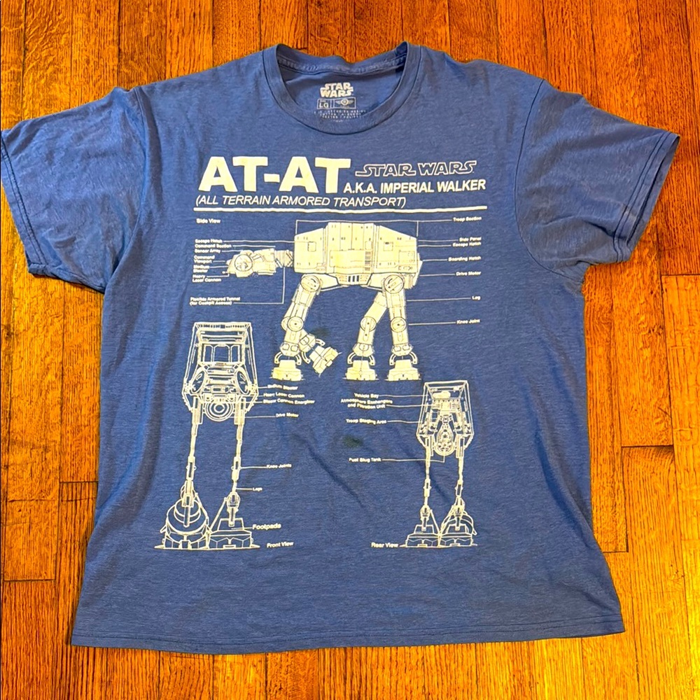 🪐🚀Star Wars Blue AT-AT Imperial Walker Tee